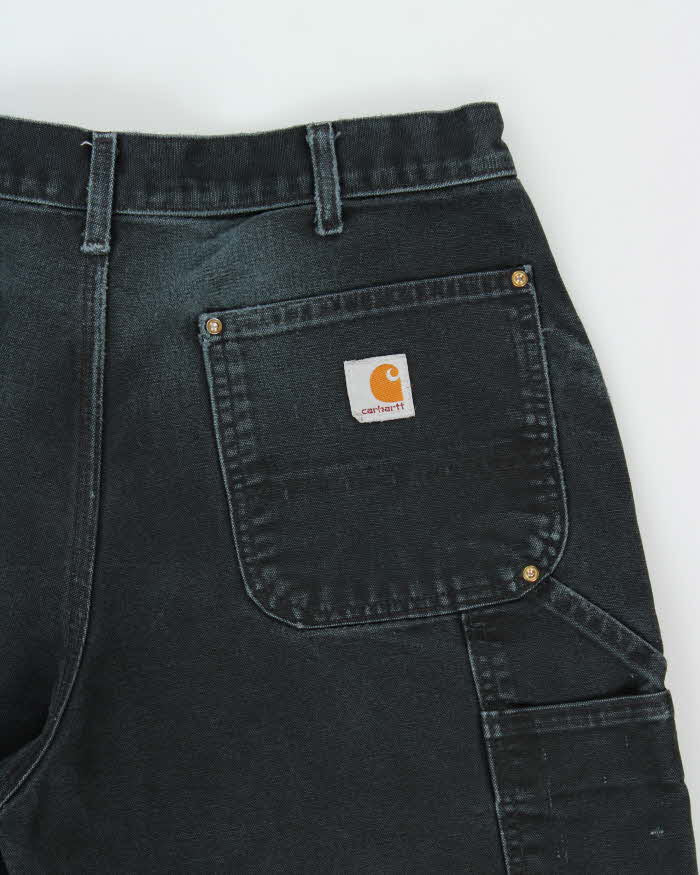 Vintage Y2K 00s Carhartt B01 Duck Canvas Double Front Made In USA Loose Original Fit Carpenter Trousers - W34 L32