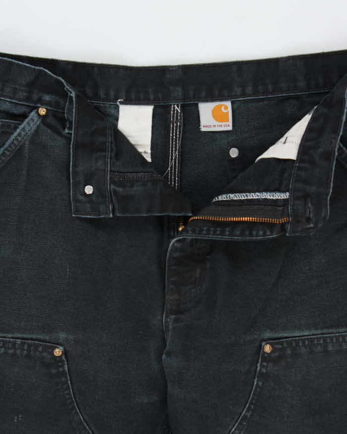 Vintage Y2K 00s Carhartt B01 Duck Canvas Double Front Made In USA Loose Original Fit Carpenter Trousers - W34 L32