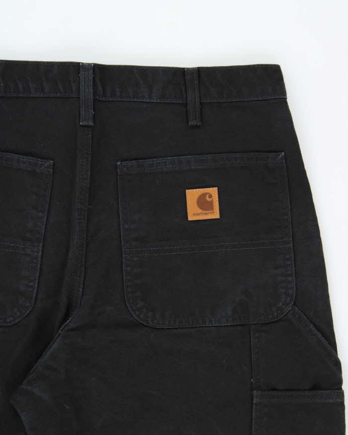 Vintage Carhartt B11 BLK Loose Fit Duck Cotton Workwear Trousers - W33 L30
