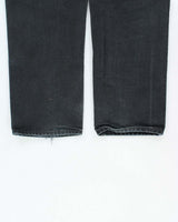 Vintage Carhartt B01 BLK Duck Canvas Double Front Loose Fit Made In USA Distressed Carpenter Trousers - W33 L30