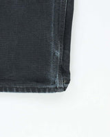 Vintage Carhartt B01 BLK Duck Canvas Double Front Loose Fit Made In USA Distressed Carpenter Trousers - W33 L30
