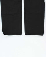 DS Carhartt B01 BLK Firm Duck Canvas Double Front Loose Fit Made In USA Carpenter Trousers - W34 L32