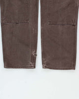Vintage Carhartt B136 DKB Distressed Duck Double Front Dungaree Fit Carpenter Trousers - W32 L33