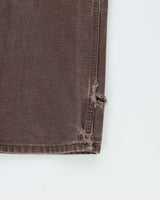 Vintage Carhartt B136 DKB Distressed Duck Double Front Dungaree Fit Carpenter Trousers - W32 L33