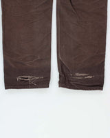 Vintage Carhartt B136 DKB Distressed Duck Double Front Dungaree Fit Carpenter Trousers - W32 L32