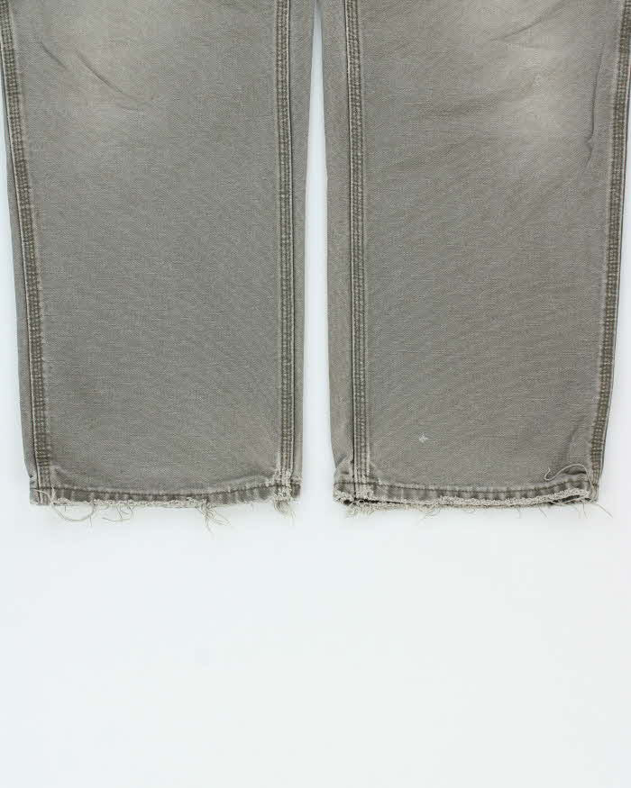 Vintage Y2K 00s Carhartt B11 Moss Distressed Dungaree Fit Carpenter Trousers - W32 L32