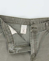 Vintage Y2K 00s Carhartt B11 Moss Distressed Dungaree Fit Carpenter Trousers - W32 L32