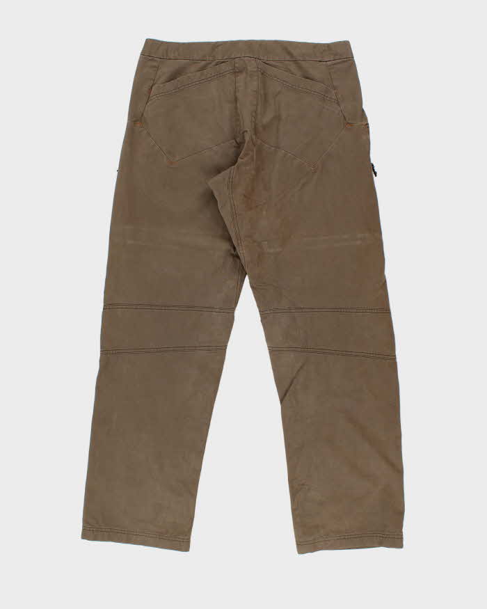 Vintage Arc'teryx Nia Khaki Multi Pocket Cotton Blend Wide Leg Technical Trousers - W36 L34