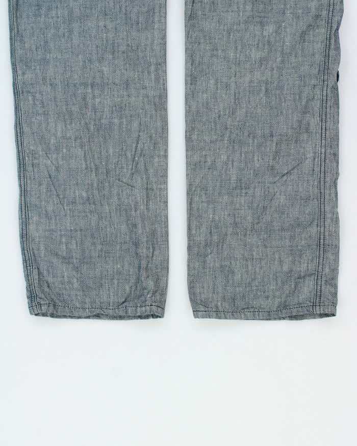 Vintage Edwin 760RS Chambray Denim Banana Fibre Relaxed Straight Leg Trousers - W36 L32