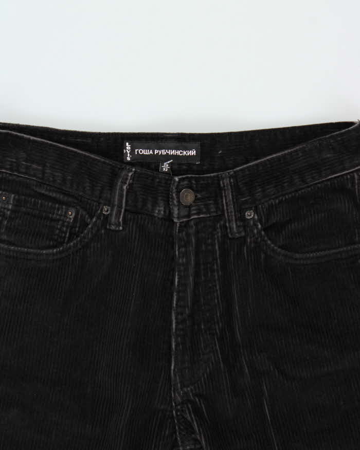 FA2011 Levi's x Rowa Gosha Rubchinsky 505 Pinnacle Jumbo Cord Straight Leg Trousers - W30 L33