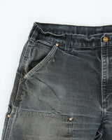 Vintage Carhartt B01 Made In USA Double Front Duck Loose Original Distressed Carpenter Trousers - W36 L30