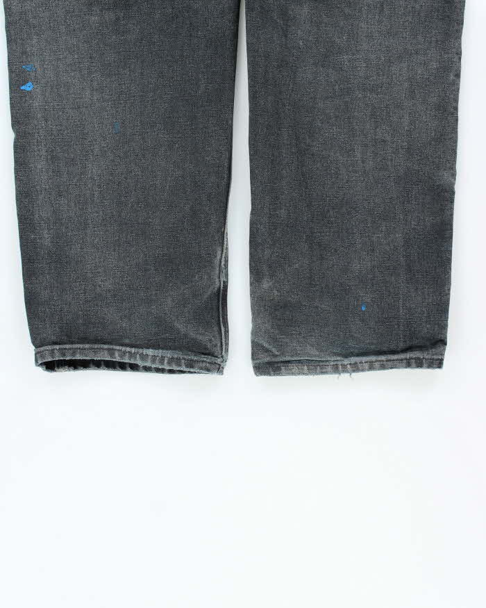 Vintage Carhartt B01 Made In USA Double Front Duck Loose Original Distressed Carpenter Trousers - W36 L30