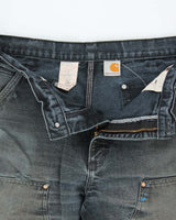 Vintage Carhartt B01 Made In USA Double Front Duck Loose Original Distressed Carpenter Trousers - W36 L30
