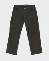 Vintage Y2K 00s Arc'teryx Wide Leg Khaki Cargo Tech Trousers - W36 L32