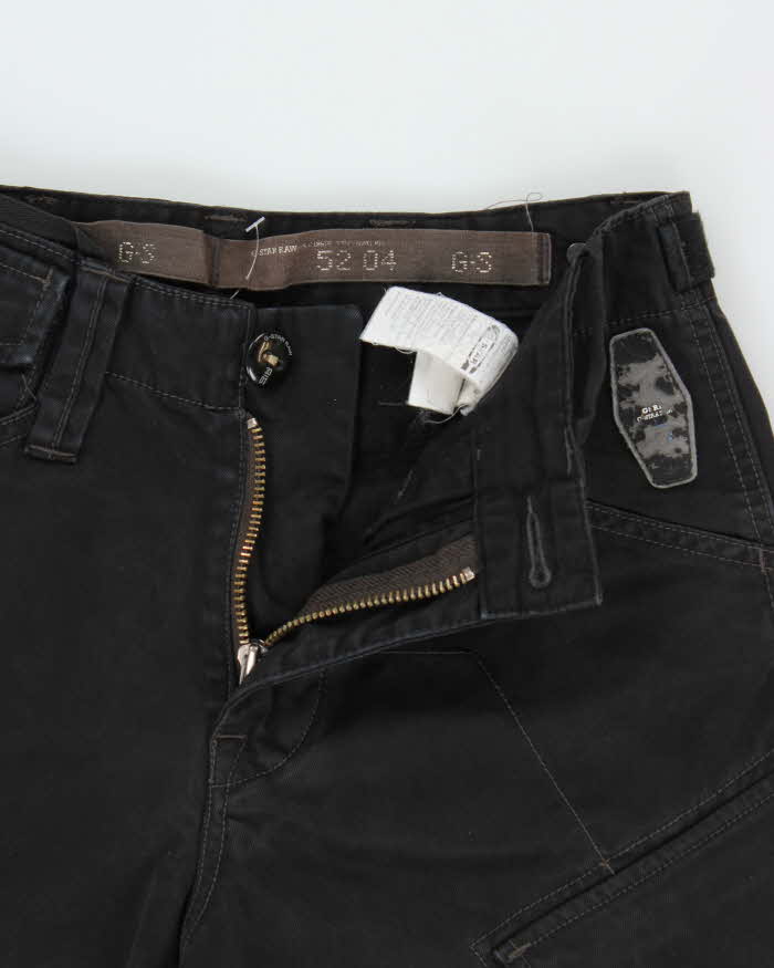 Vintage Y2K 00s G-Star Raw Weston Blan Heavyweight Multi-Pocket Wide Leg Canvas Cargo Trousers - W30 L32