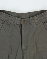 Vintage Carhartt B342 Ripstop Double Knee Khaki Canvas Relaxed Fit Workwear Trousers - W32 L32