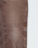 Vintage Y2K 00s Carhartt B01 Made In USA Double Knee Distressed Canvas Dungaree Fit Carpenter Trousers - W34 L28
