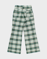 Vintage 1970s Day's Canaday's Tartan Bell Bottom Flared Trousers - W31 L30