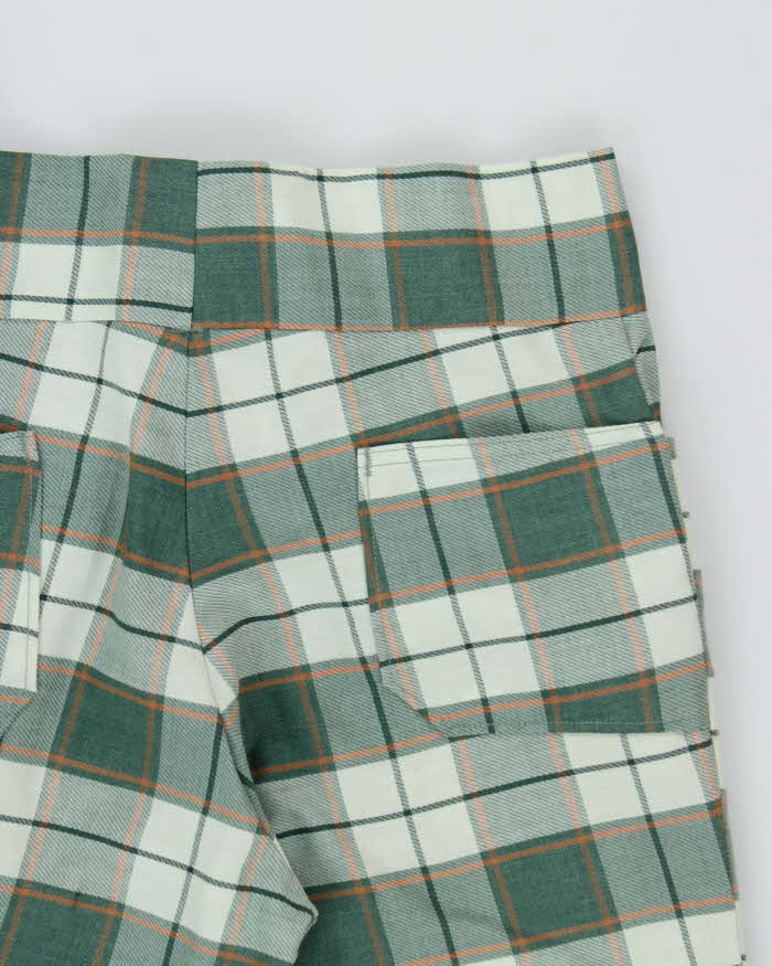 Vintage 1970s Day's Canaday's Tartan Bell Bottom Flared Trousers - W31 L30