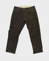 Vintage Kuhl Ryder Waxed Cotton Patina Dye Straight Leg Mountaineering Trousers - W34 L30