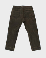 Vintage Kuhl Ryder Waxed Cotton Patina Dye Straight Leg Mountaineering Trousers - W34 L30