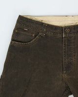 Vintage Kuhl Ryder Waxed Cotton Patina Dye Straight Leg Mountaineering Trousers - W34 L30