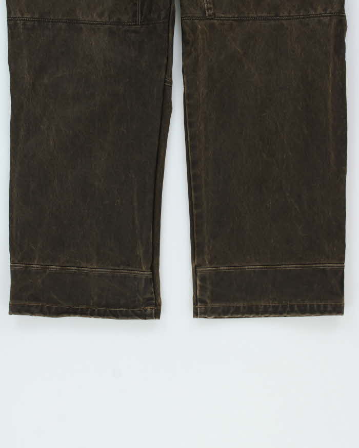Vintage Kuhl Ryder Waxed Cotton Patina Dye Straight Leg Mountaineering Trousers - W34 L30