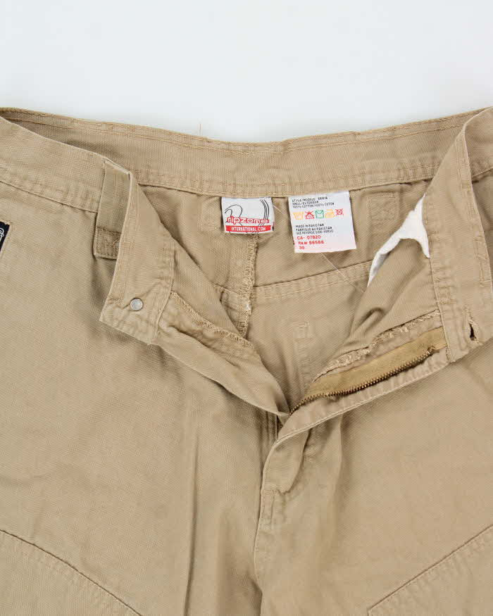 Vintage Y2K 00s Ripzone Canvas Wide Leg Cargo Trousers - W30 L31