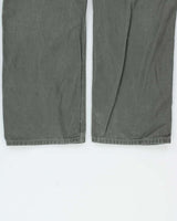 Vintage Carhartt B159 Dark Moss Canvas Loose Fit Carpenter Trousers - W30 L32