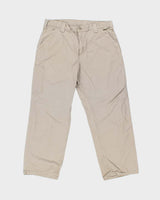 Vintage Carhartt B151 Canvas Tan Original Dungaree Fit Trousers - W36 L30