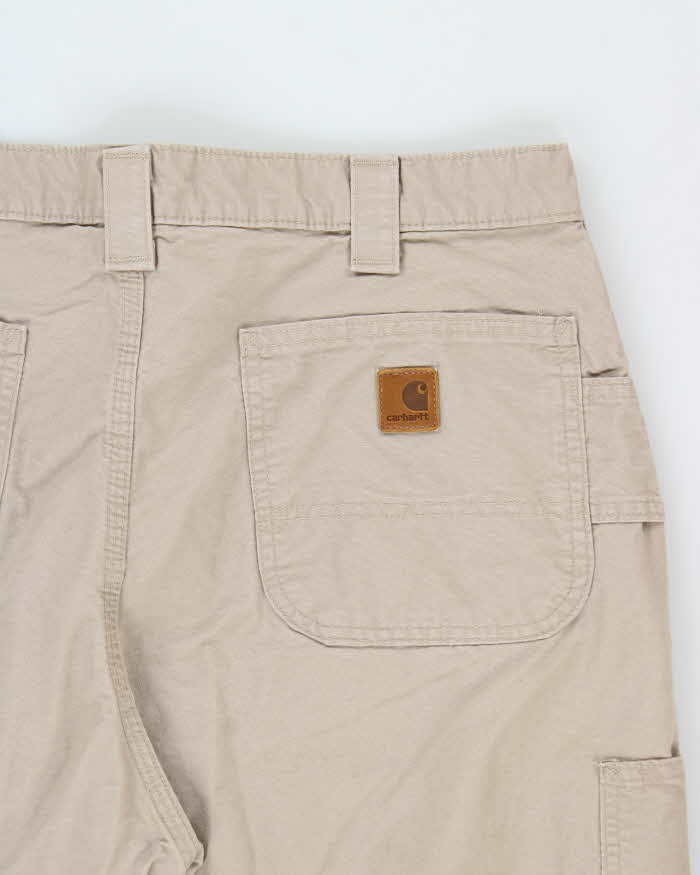 Vintage Carhartt B151 Canvas Tan Original Dungaree Fit Trousers - W36 L30