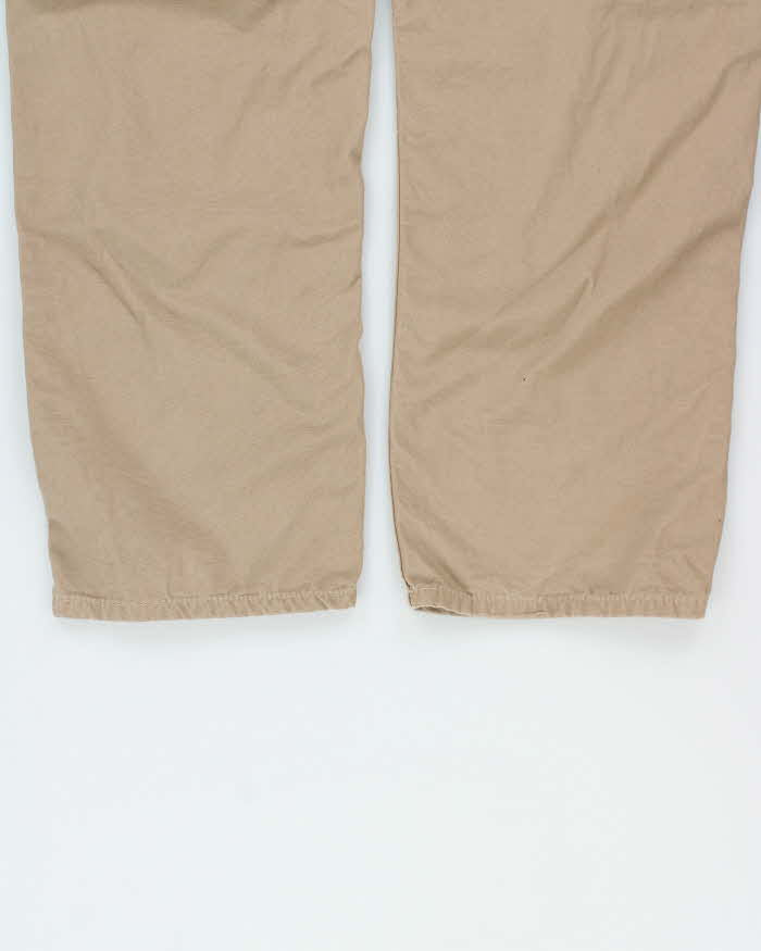 Vintage Carhartt B159 Golden Khaki Loose Original Fit Canvas Carpenter Trousers - W36 L32