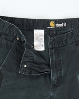 Vintage Carhartt B342 Ripstop Relaxed Fit Heavyweight Cargo Trousers - W36 L29