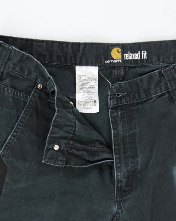 Vintage Carhartt B342 Ripstop Relaxed Fit Heavyweight Cargo Trousers - W36 L29