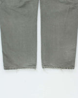 Vintage Carhartt B11 Moss Original Duck Canvas Dungaree Fit Carpenter Trousers - W34 L28