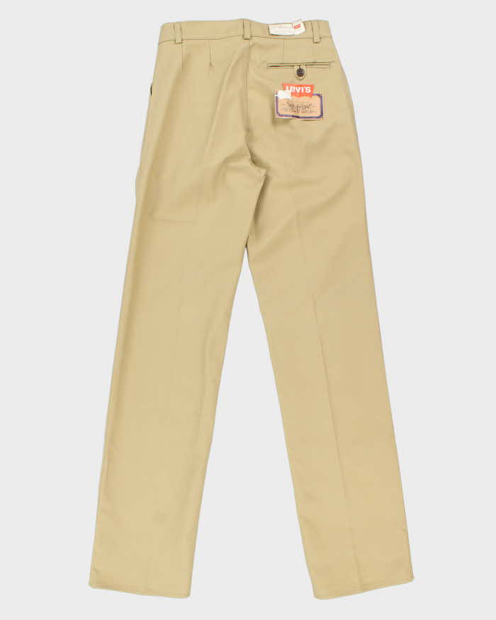 DSWT 1979 Levi's White Tab Made In Italy Double Pleated Straight Leg Trousers - W30 L36
