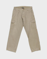 Vintage Y2K 00s Prana 'Breathe' Organic Relaxed Leg Cargo Trousers - W32 L30