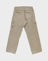 Vintage Y2K 00s Prana 'Breathe' Organic Relaxed Leg Cargo Trousers - W32 L30