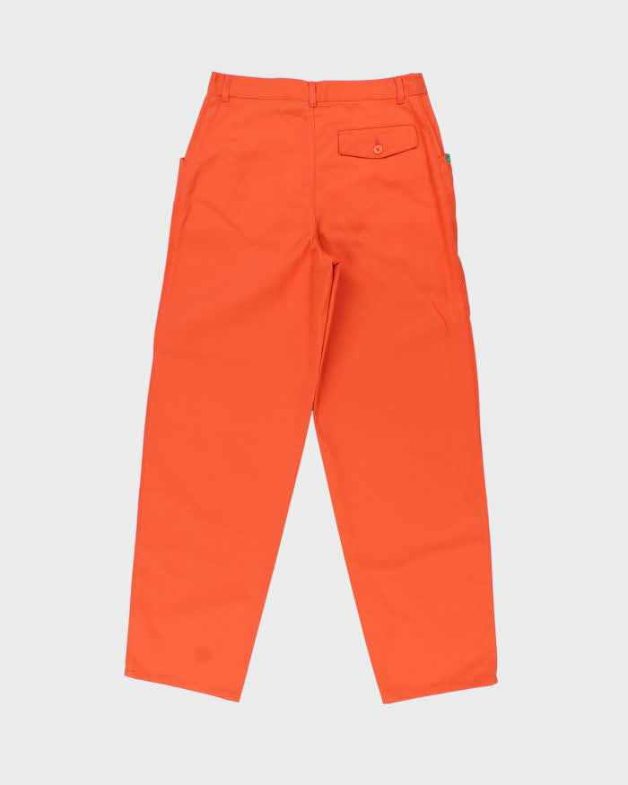 DSWT 1980s Benetton High Waisted Tube Trousers - W30 L30