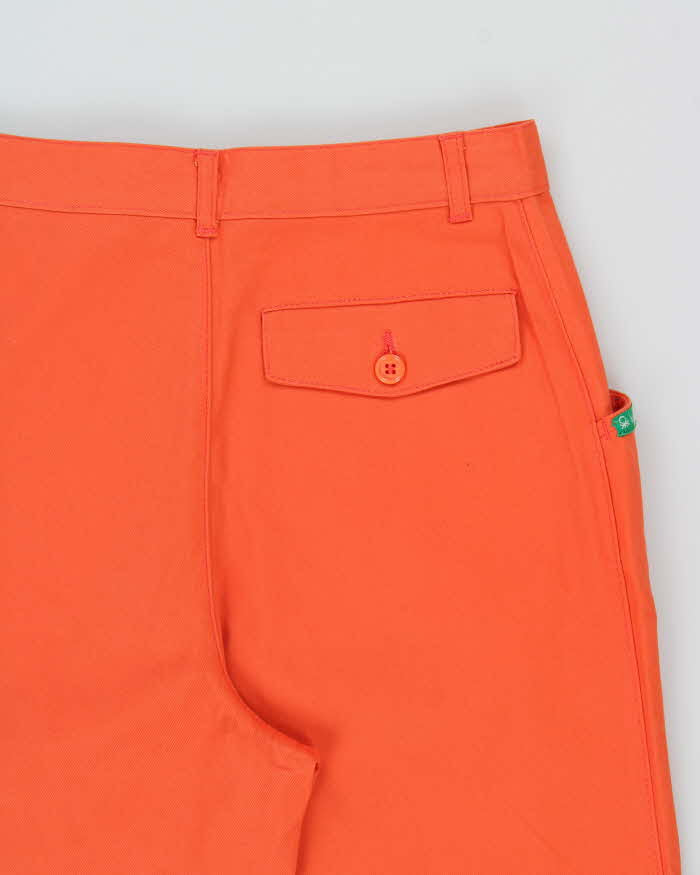 DSWT 1980s Benetton High Waisted Tube Trousers - W28 L30