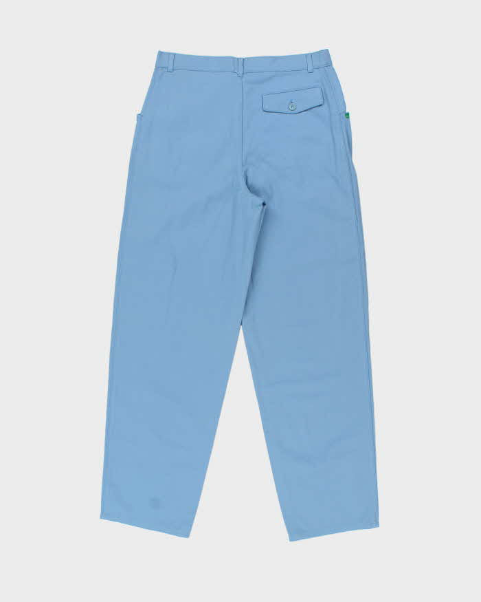 DSWT 1980s Benetton High Waisted Tube Trousers - W30 L30