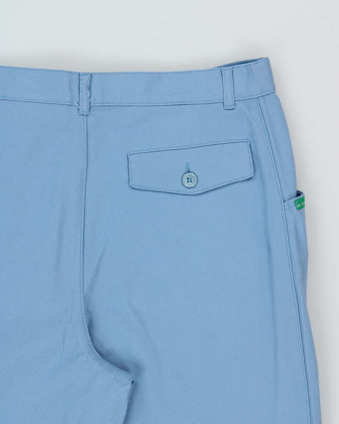 DSWT 1980s Benetton High Waisted Tube Trousers - W30 L30
