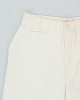DSWT 1980s Benetton High Waisted Heavy Cotton Tube Trousers - W30 L30