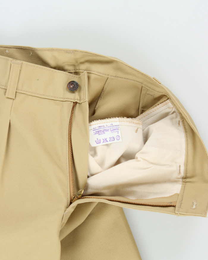 DSWT 1970s Levi's 696 High Waisted Double Pleated Trousers - W27 L30