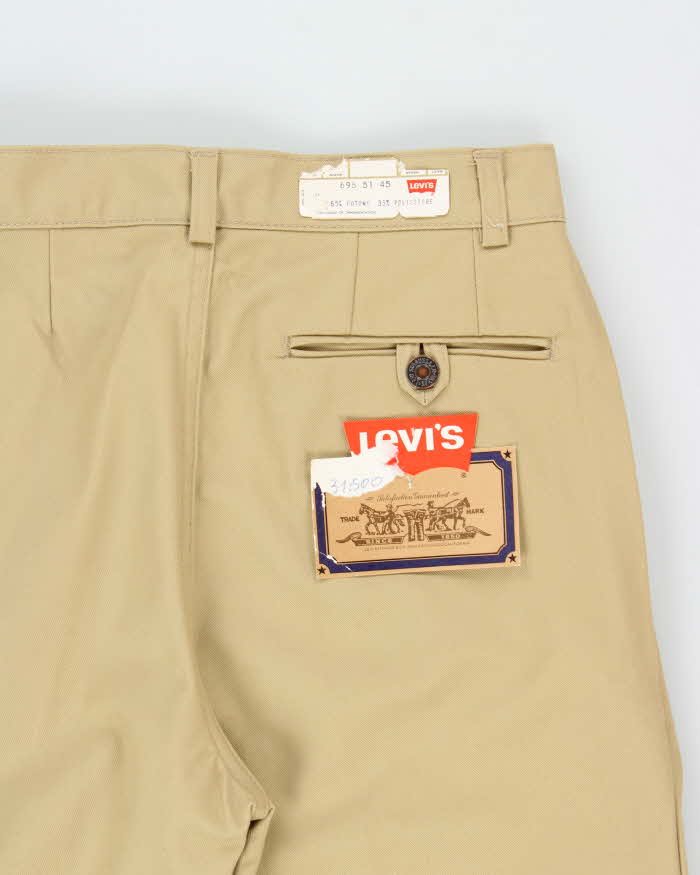 DSWT 1970s Levi's 696 High Waisted Double Pleated Trousers - W29 L32