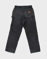 Vintage Carhartt B159 Canvas Loose Fit Carpenter Workwear Trousers - W32 L32