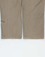 Vintage Y2K 00s Point Zero Multi-Pocket Khaki Wide Leg Cargo Trousers - W34 L32