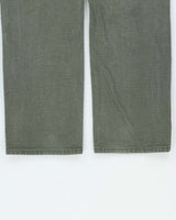 Vintage Carhartt BN3 Moss Double Knee Canvas Rugged Flex Relaxed Fit Carpenter Trousers - W34 L30
