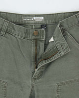 Vintage Carhartt BN3 Moss Double Knee Canvas Rugged Flex Relaxed Fit Carpenter Trousers - W34 L30