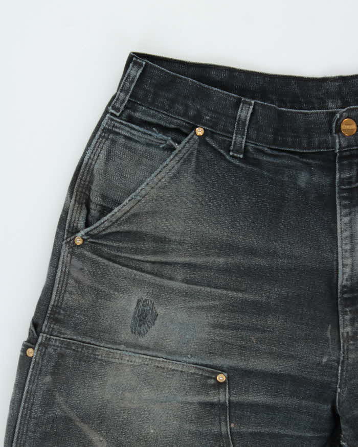 Vintage Carhartt B01 Union Made In USA Duck Canvas Double Knee Distressed Carpenter Trousers - W36 L30